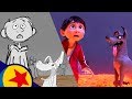 Crossing the Marigold Bridge from Coco | Pixar Side-by-Side