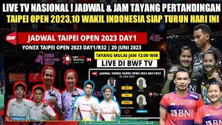 Live Tv Nasional ! Jadwal&amp;Jam Tayang Pertandingan Taipei Open,10 Wakil Indonesia Siap Turun HariIni