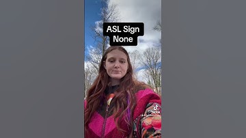 Learn How To Sign "None" in ASL for Beginners | American Sign Language #shorts
