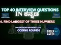 Find Largest of Three Numbers in Python in Kannada | Interview Question in Kannada | Jobs 2025