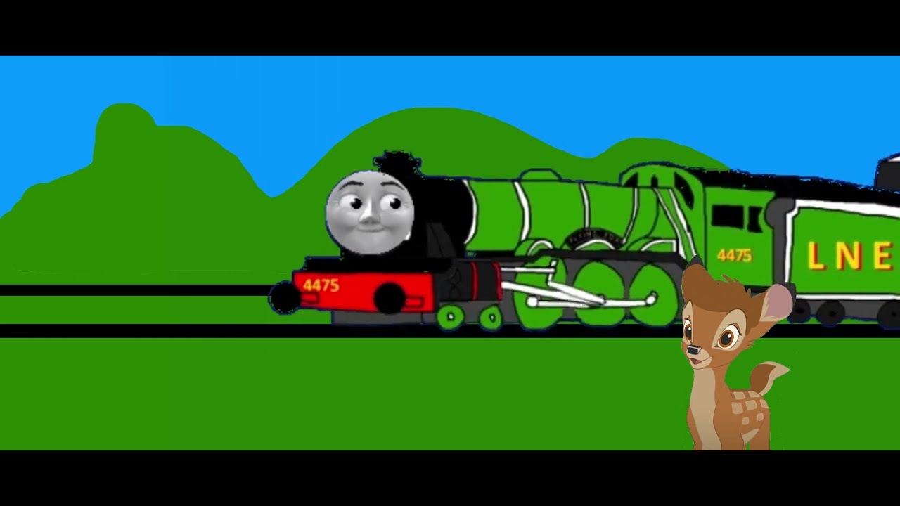 Flying Fox pulling a passenger train (animation) - YouTube