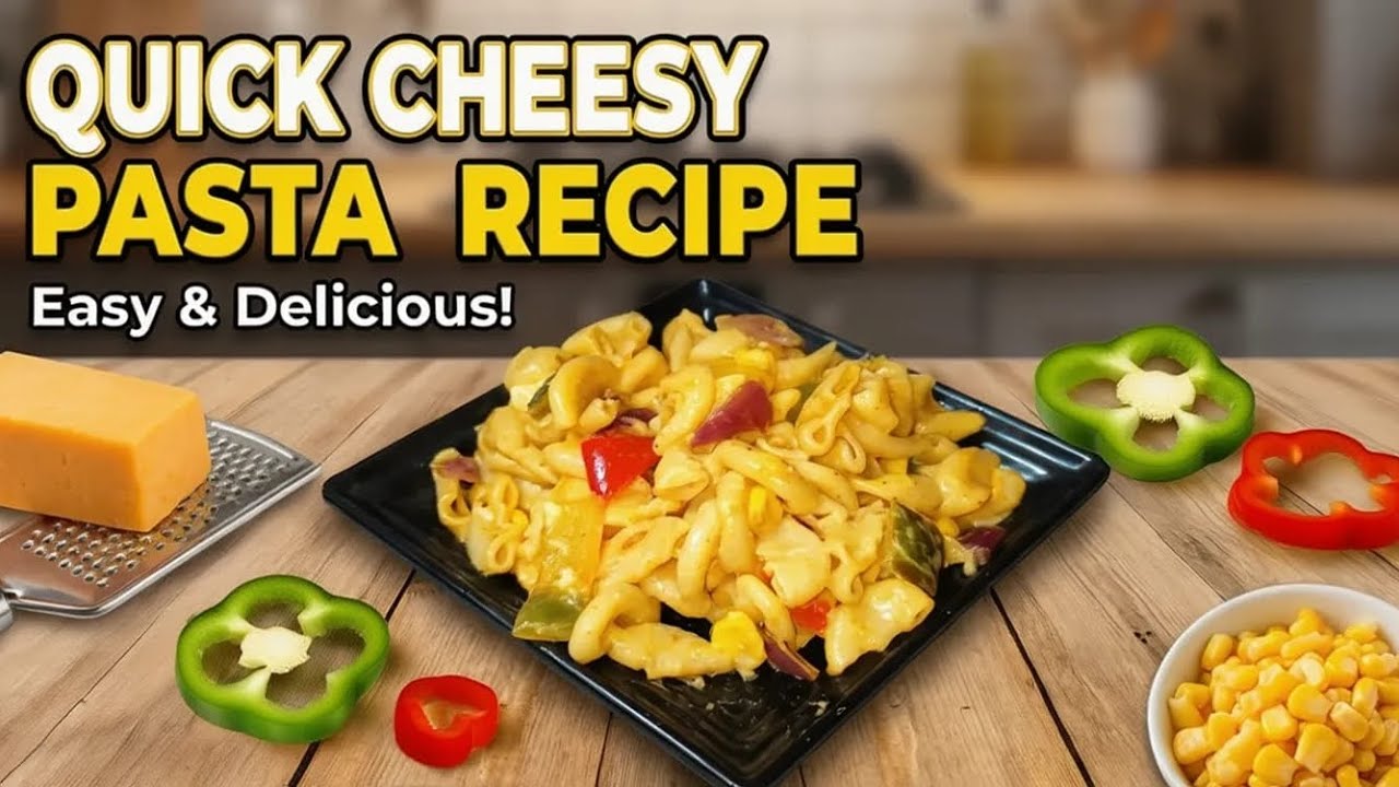 Delicious Cheesy Pasta Recipe/ 