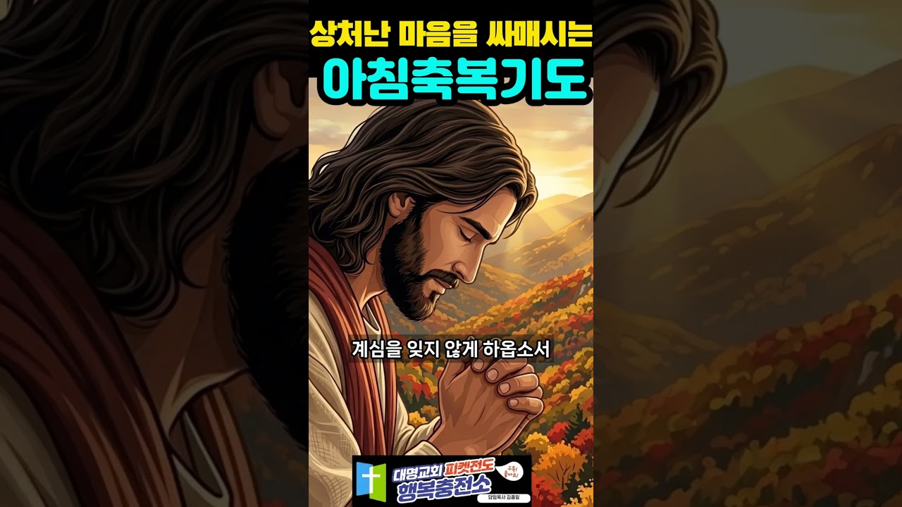 말하지 못한 아픔, 오늘 아침 주님께 맡기세요시편 147편 3절 아침축복기도