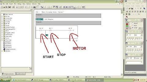 Tutorial of Siemens Step 7 PLC programming using simatic manager: DOL Starter