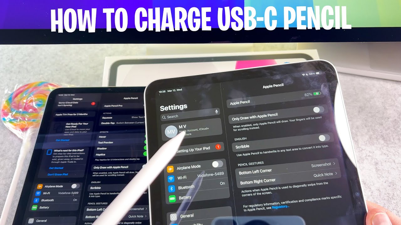 How to Charge Apple Pencil USB-C With iPad 11th Generation - YouTube
