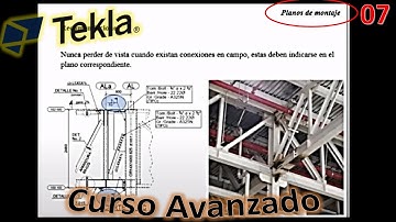 Curso Tekla parte 07  - Fabricación y Montaje