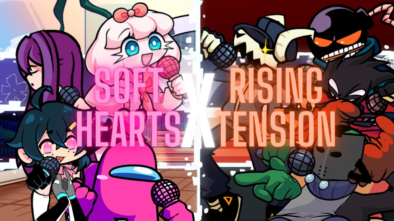 Soft Heart vs Rising Tension Mash compilation [FNF mix] - YouTube