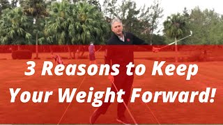 3 Reasons to Keep Your Weight Forward | Stack and Tilt Golf Lessons | PGA Golf Pro Jess Frank