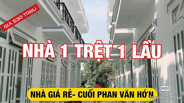 Nhà bán Hóc Môn ✅ Nhà phố 4 x 9 đúc 1 Trệt 1 lầu giá 530 triệu cuối đường Phan Văn Hớn