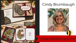 Stampin’ Up! Frosted Pinecones Masked and Die Cut