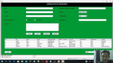 UAS Pemrograman Java Aplikasi Data Penduduk