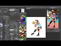 12==30 minutos de color . clip studio paint