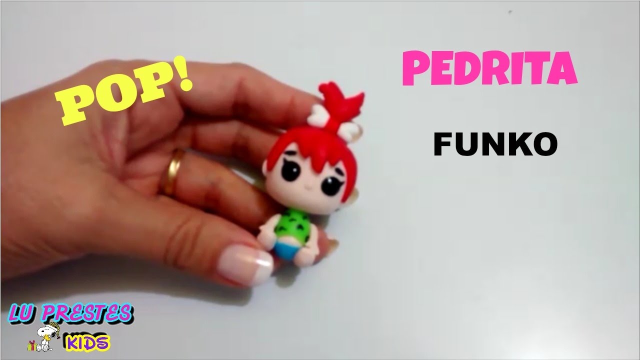DIY:FUNKO POP! 🍄(PEBBLES- FLINTSTONES ) TUTORIAL- COLD PORCELAIN 