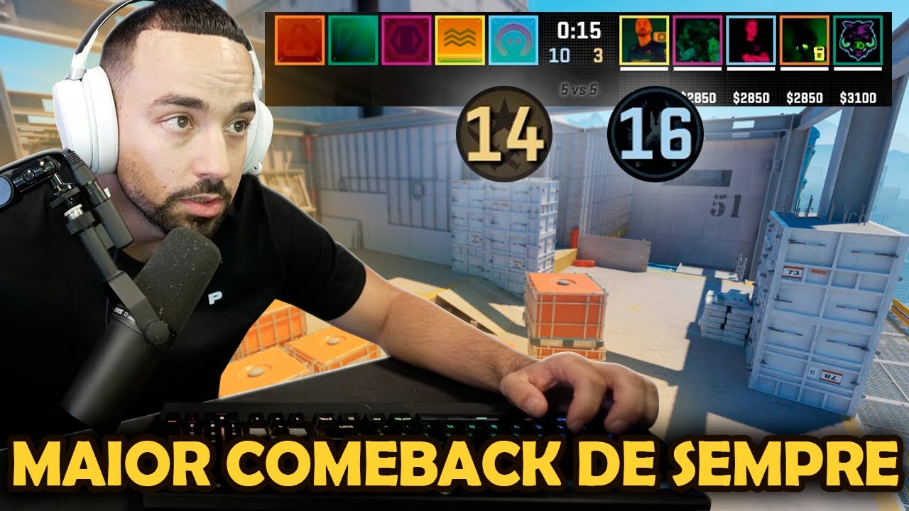 O MAIOR COMEBACK no CS2 de sempre contra STREAM-SNIPERS !