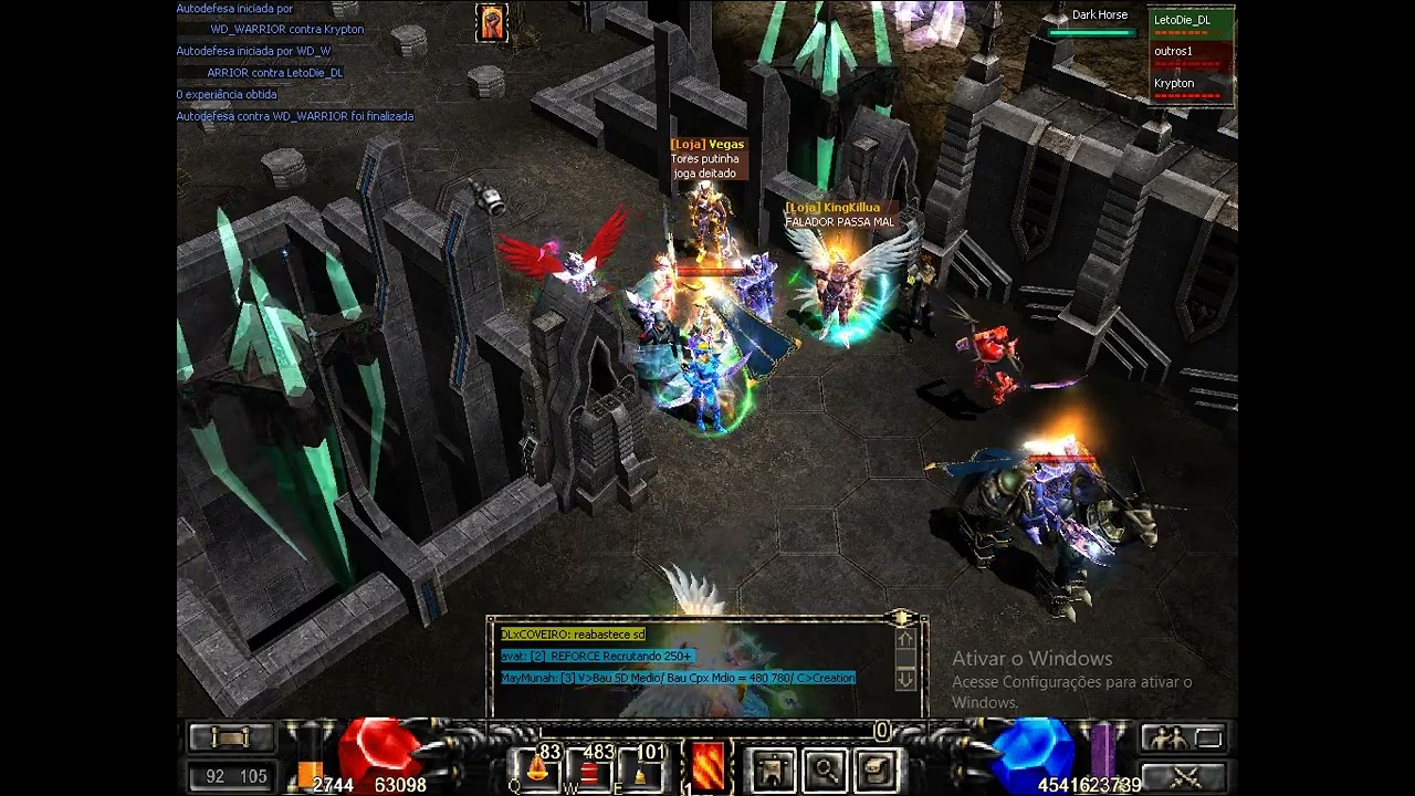 Mu C.A Brasil - Mu online - Jogador fazendo "BUG" -