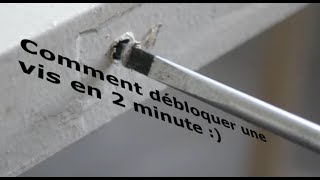 Comment enlever une vis pleine de peinture