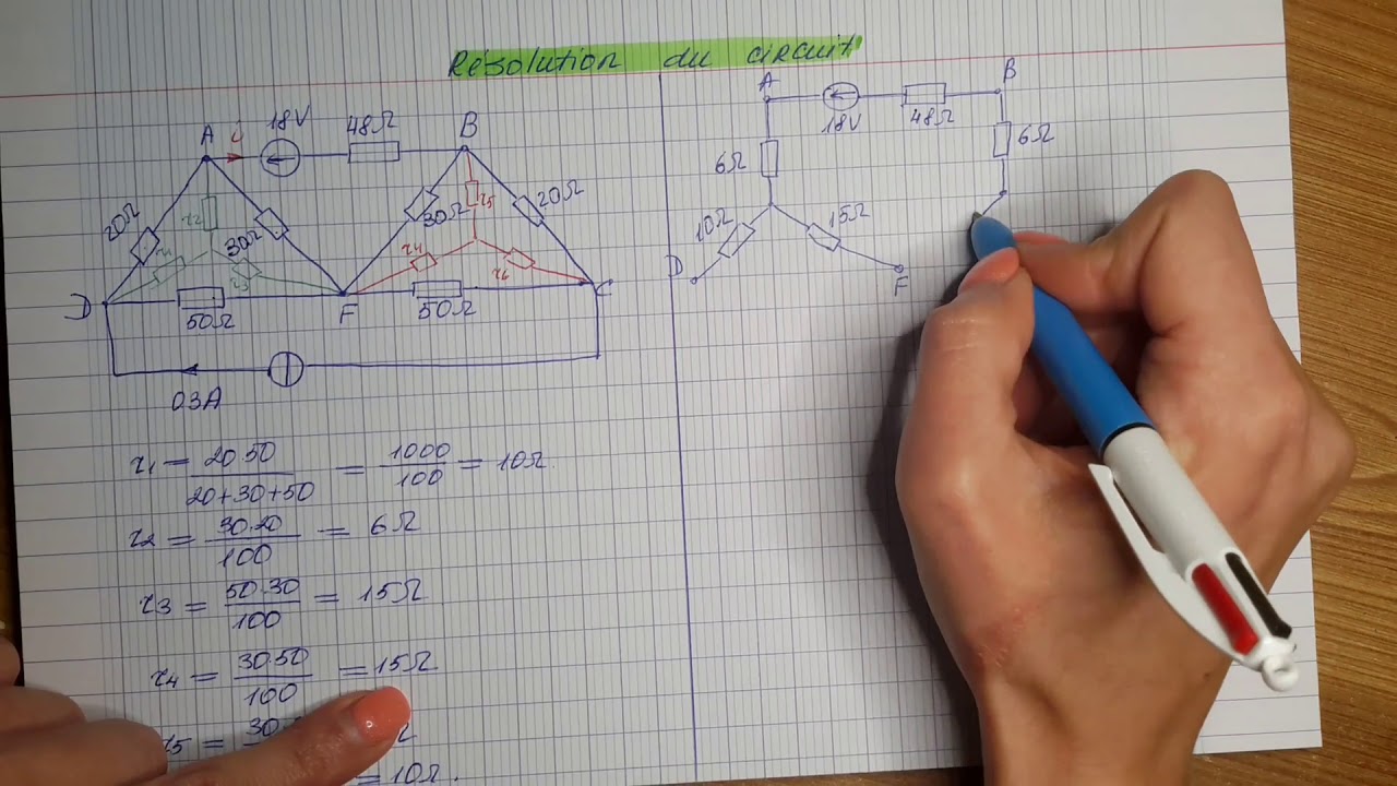 Exercice 7: Résolution du circuit
