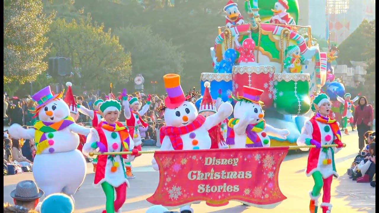 4k Tdl ディズニー クリスマス ストーリーズ 17 12 24 トルバドールタバン正面 オーナメント キャンディダンサーポジ Youtube