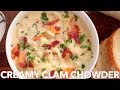 New England Creamy Clam Chowder Soup Recipe - Comfort Food