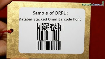 Learn how to generate barcode label with Databar Stacked Omni font