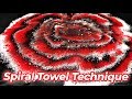 Spiral towel technique  how to create a tornado flower structure with a paper towel jfa