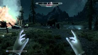 Skyrim 100 lvl Lightning Storm spell