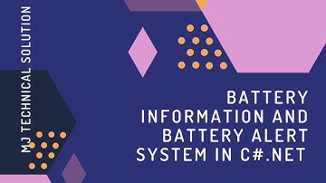 C# full project  | | Battery Information and Battery Alert System in C# || Windows Form Application