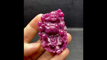 Mặt Phật Di Lặc - Đá Ruby Tự Nhiên #MRB-211008-01