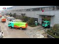 Dongfeng 18-ton electric sweeper truck completed and delivered to customer.