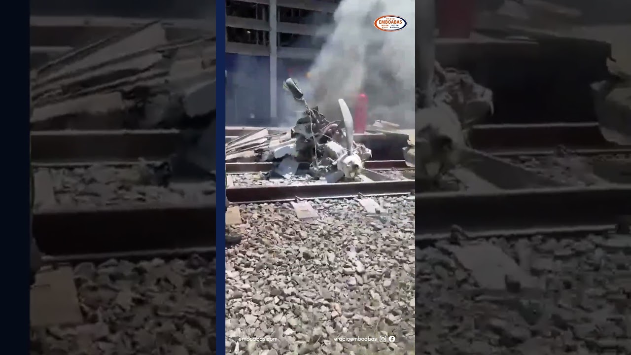🚨 Avião cai e pega fogo em pátio do metrô de Belo Horizonte; piloto morre