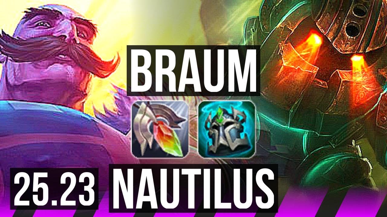 BRAUM & Yunara vs NAUTILUS & Kai'Sa (SUP) | KR Master | 25.23