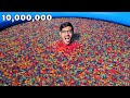 10 million orbeez in swimming pool  10000000       super experiment