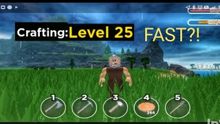 How to get Crafting and food level fast in The Survival Game Roblox screenshot 4
