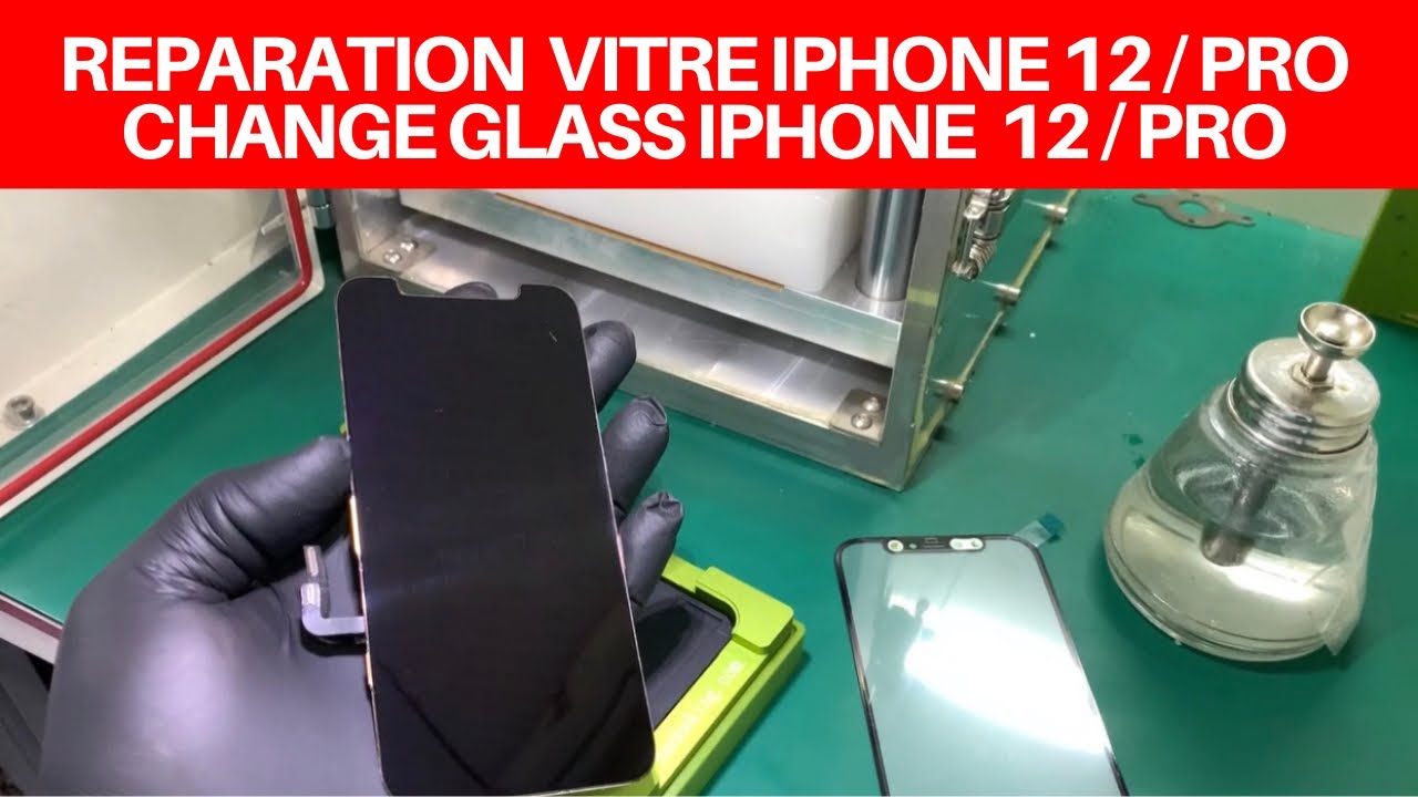 Vitre Avec OCA Pour IPhone 12 / 12 Pro - Pièce Détachée Neuve