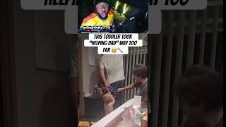 This Toddler Took “Helping Dad” WAY Too Far 😭 #shorts #viral