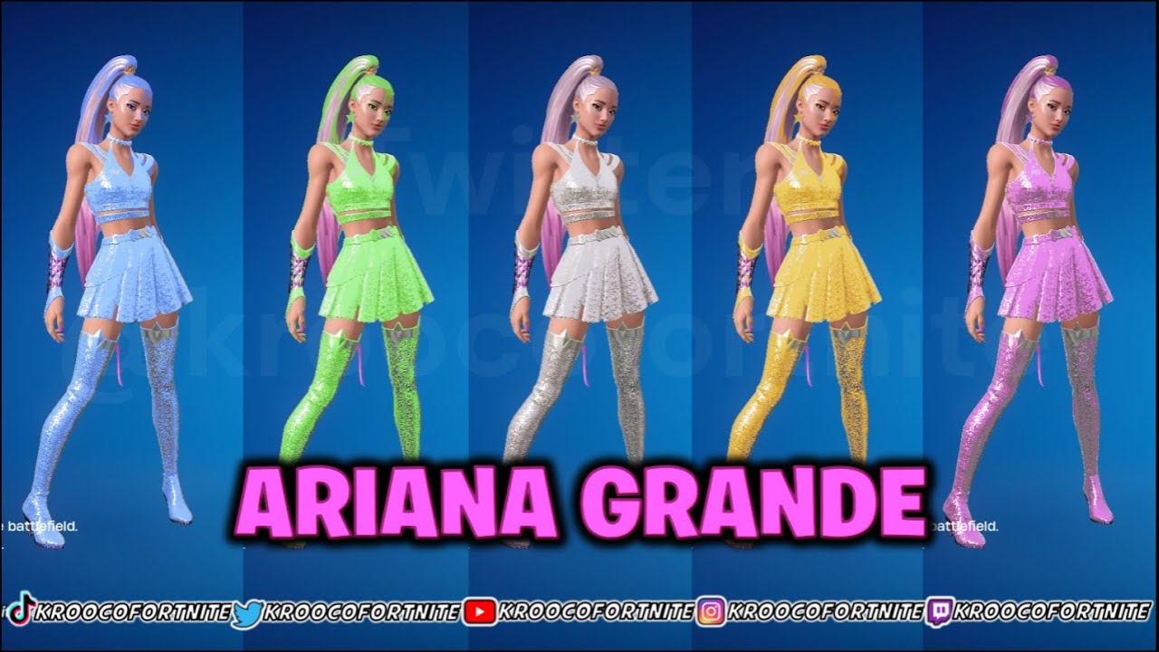 Concept og ariana grande s fortnite super styles skin 2024 