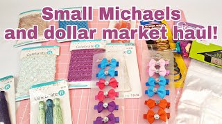 Small Michaels and Dollar market haul | Planning With Eli