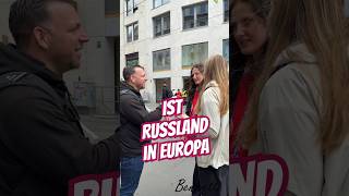 Ist Russland in Europa? #glowup #forfree #giveaway #strassenumfrage #rabattcode #münchen #russland