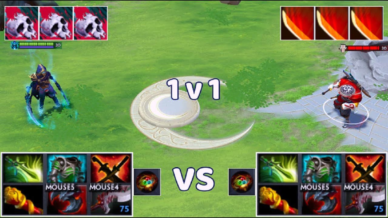 Phantom Assassin vs Juggernaut | Same items 1V1 who wins??