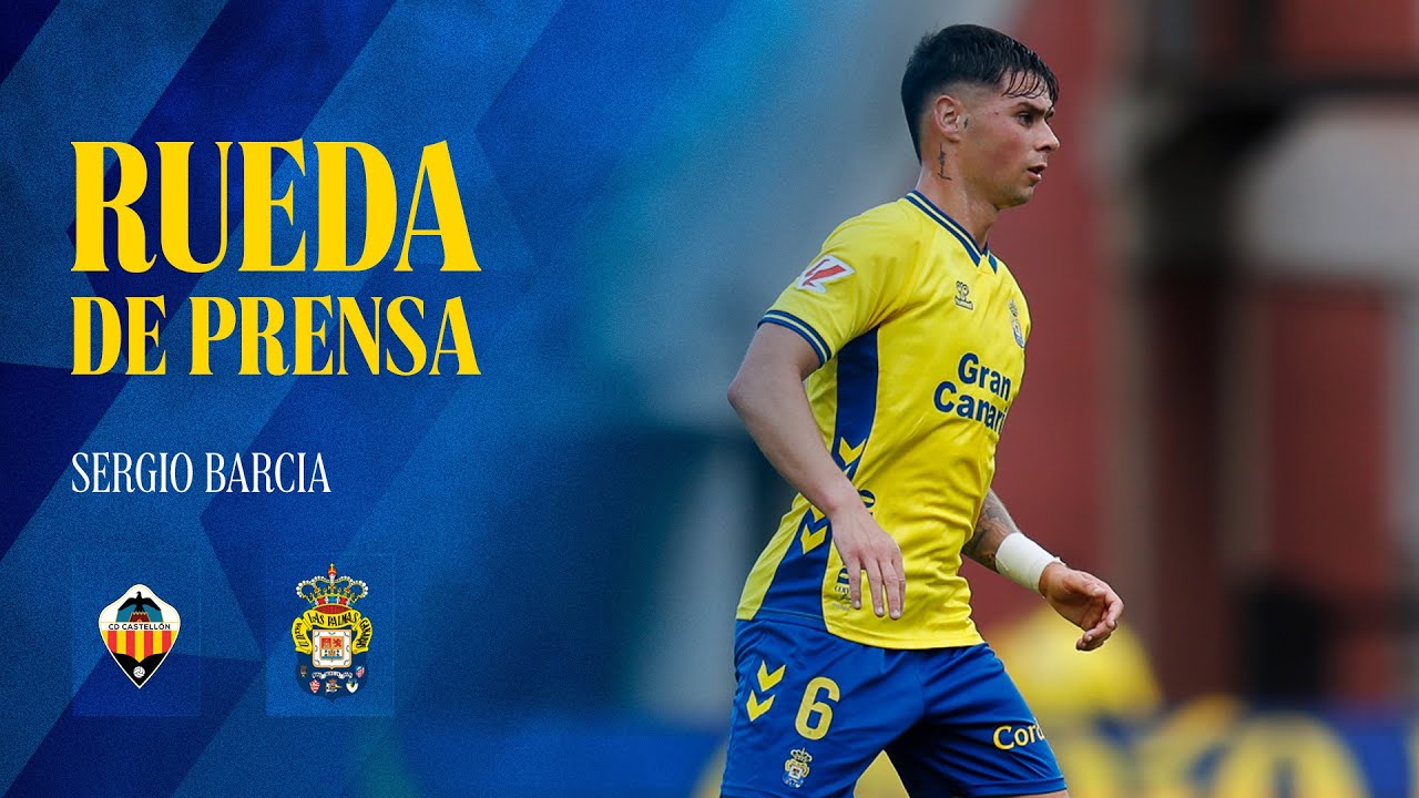 Rueda de prensa de Sergio Barcia previa al 