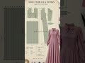 👗Easy Long Dress Pattern Making for Beginners #shorts #shortsfeed #youtubeshorts
