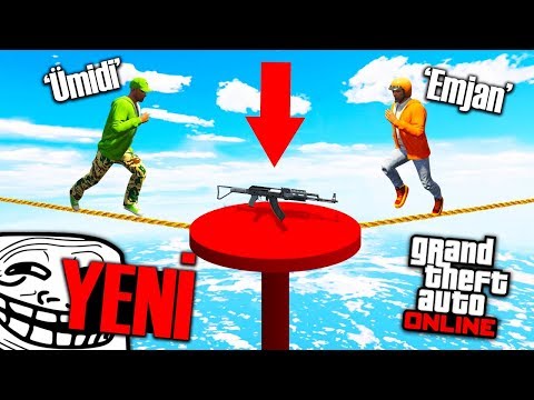 SİLAHI İLK ALAN DİĞERİNİ ÖLDÜRÜR !! *troll parkur* - GTA 5 Online (Sesegel,Ümidi,Limon)