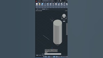 AutoCAD 3D, 3D Modeling, Cylinder with Ttr Elliptical #shorts