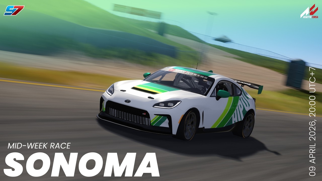 LIVE | Mid-Week Race | GR86 Cup North America - Sonoma Raceway | 97 Sim ...