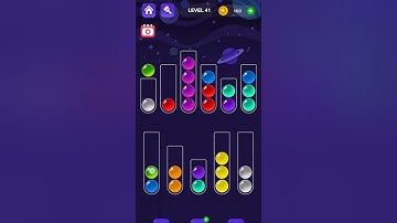 Ball Sort Master Game Level - 41 | Puzzle Games #entertainment #puzzle #games
