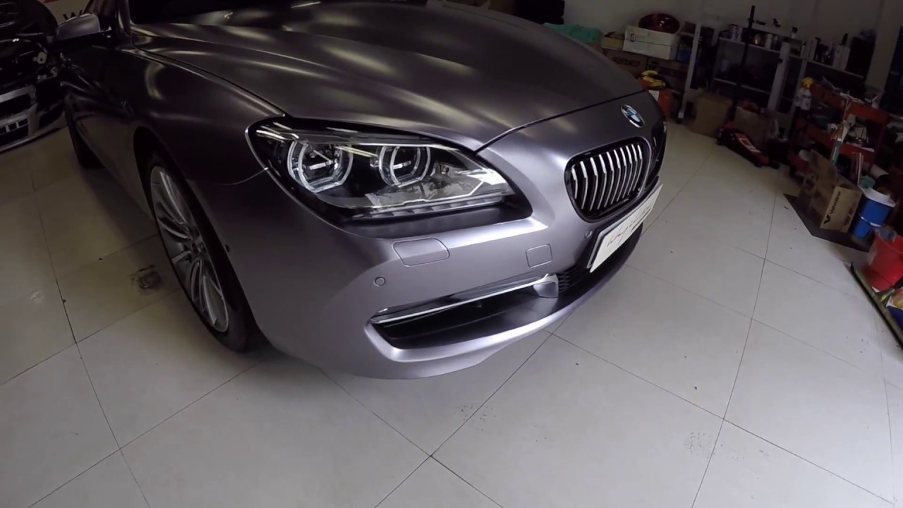 Charcoal Grey BMW 640i By Wrap Workz HK - YouTube