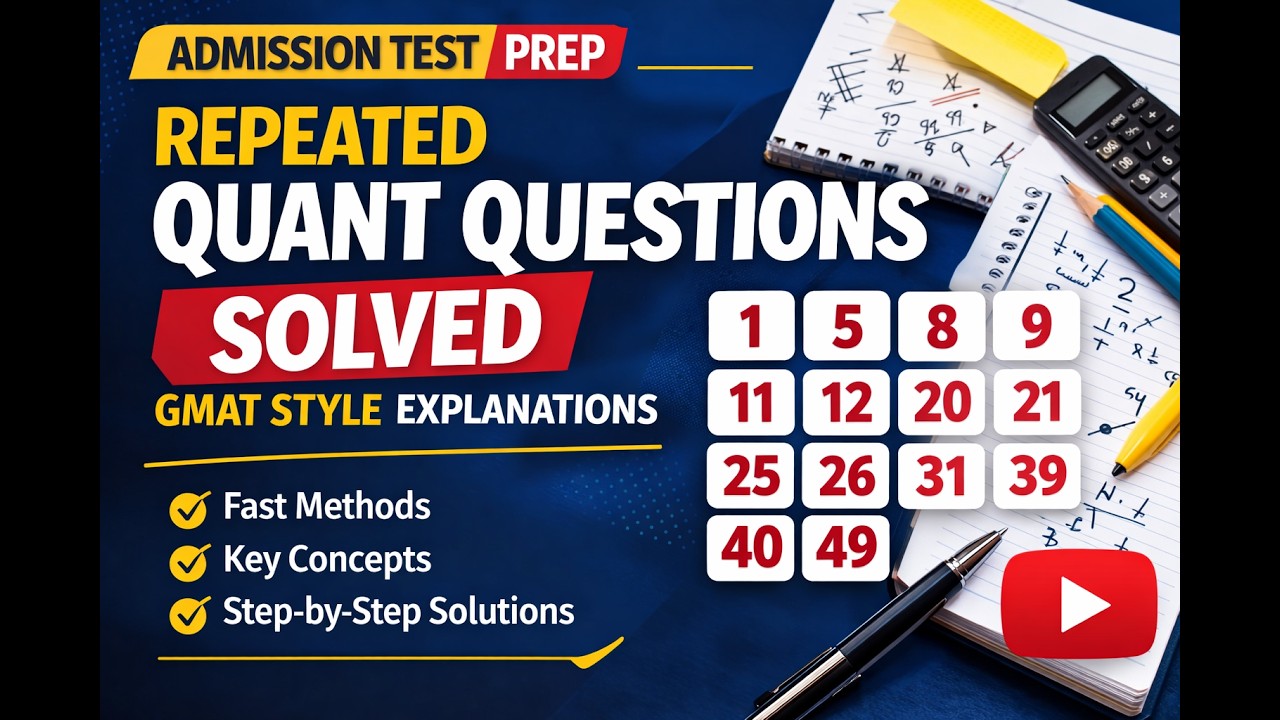 Random Quant Question Often Repeated Quant Questions Solved - YouTube