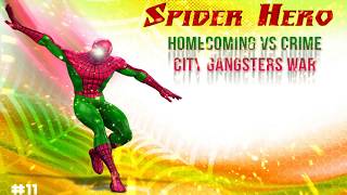 Spider Hero Survival vs Crime City Gangsters War screenshot 3