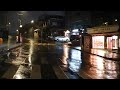 Therapeutic Rain Walk at Midnight | Seoul Korea | Stress Relief ASMR Relaxing Ambience White Noise