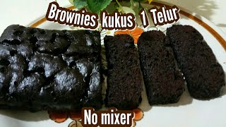 Resep Brownies Kukus 1 Telur Brownies Kukus Legit Tanpa Mixer Youtube